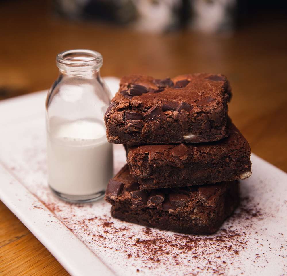 Maple bacon brownies - Porc Blasus