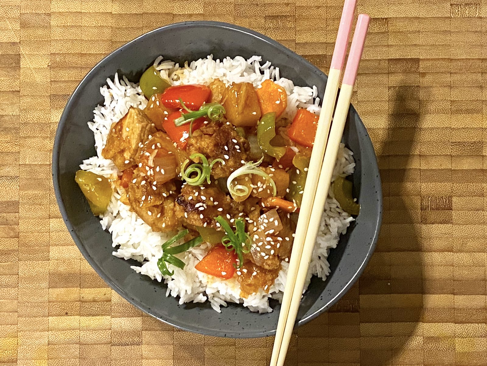 Sweet and sour pork - Porc Blasus