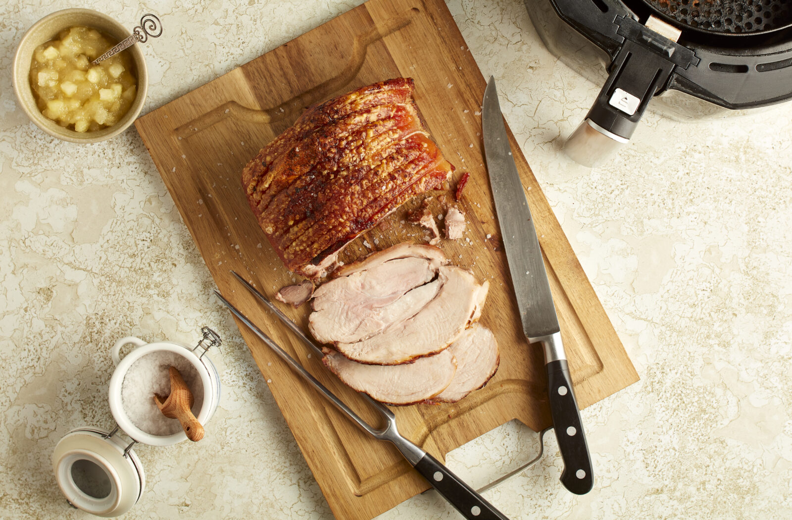 Air Fryer Pork Joint with Crispy Crackling - Porc Blasus